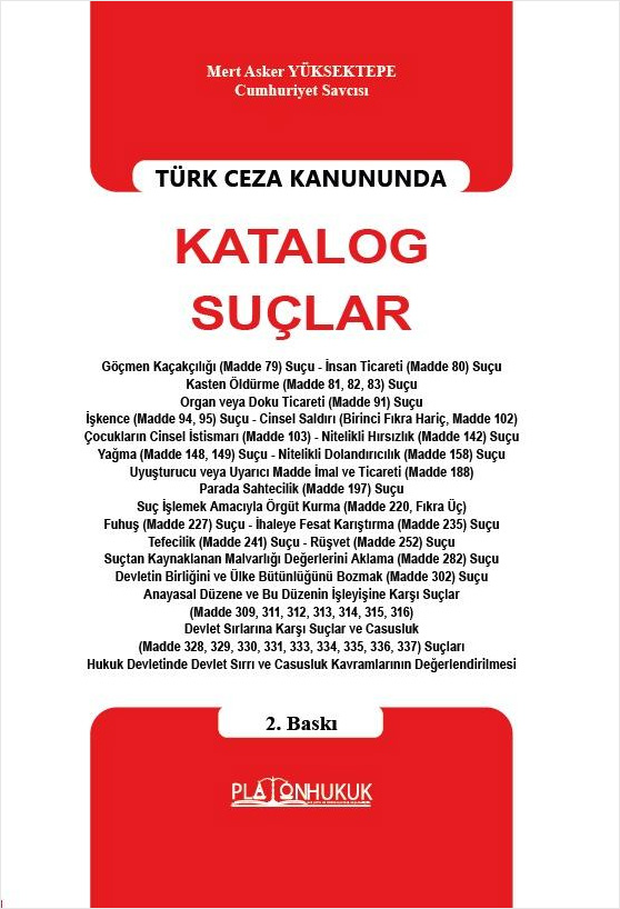 Türk Ceza Kanununda Katalog Suçlar