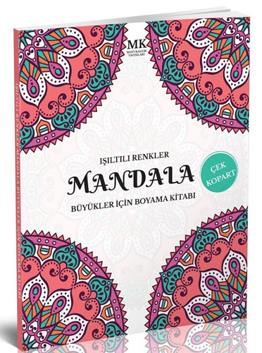 Büyükler İçin Boyama Kitabı Mandala - Işıltılı Renkler