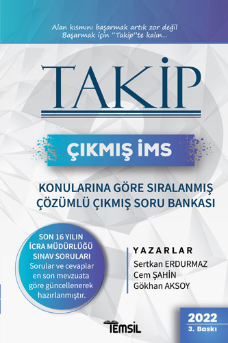 2022 Takip Çıkmış İcra Müdürlüğü Sınavı Konularına Göre Sıralanmış  Çözümlü Çıkmış Soru Bankası