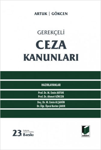 Gerekçeli Ceza Kanunları (Ciltli)