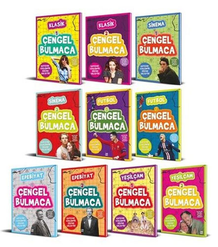 Konulu Çengel Bulmaca Seti - 10 Kitap Takım