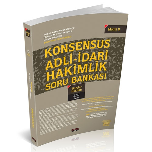 Konsensus Adli İdari Hakimlik Borçlar Hukuku Soru Bankası Modül 8