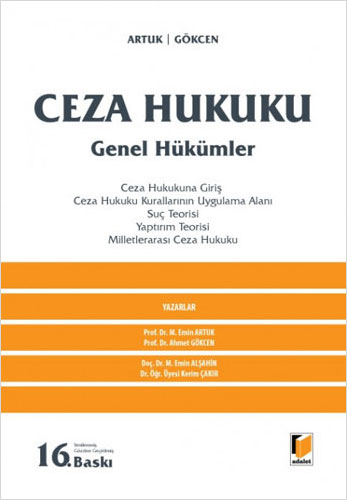 Ceza Hukuku Genel Hükümler (Ciltli)