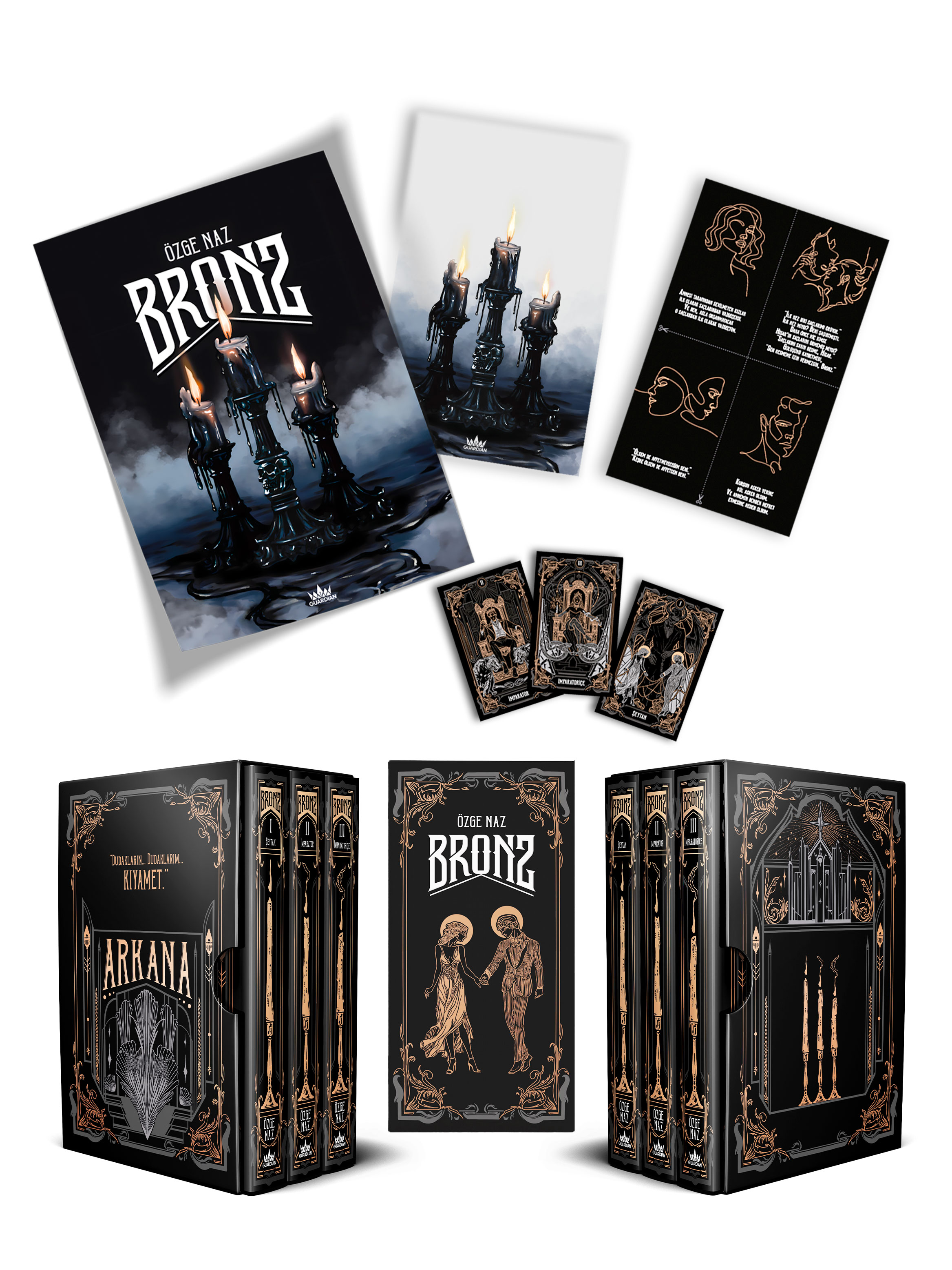 Bronz Serisi - 3 Kitaplık Hediyeli Kutu (Ciltli)