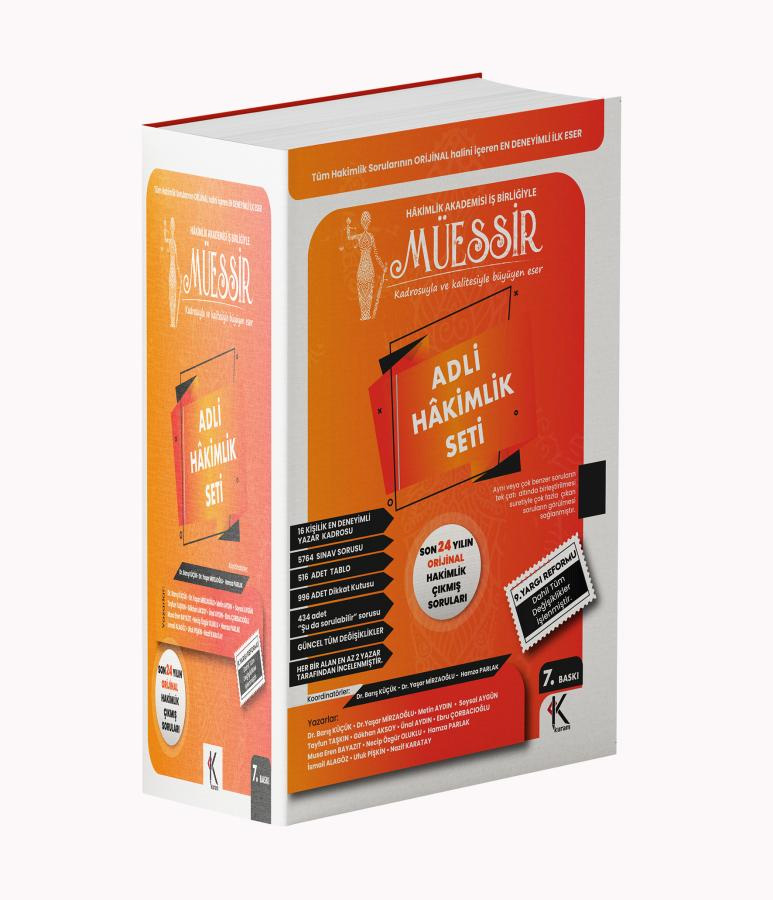 Müessir Adli Hâkimlik Seti 2025