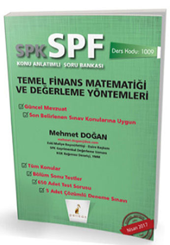 SPK - SPF Temel Finans Matematiği ve Değerleme Yöntemleri 