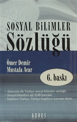    Sosyal Bilimler Sözlüğü (Ciltli)