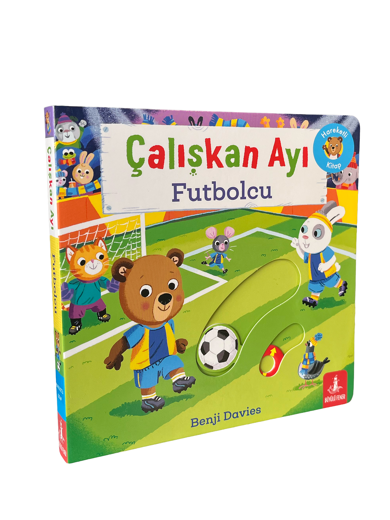 Çalışkan Ayı - Futbolcu (Ciltli - Hareketli Kitap)