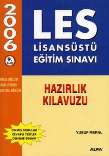 LES Lisansüstü Eğitim Sınavı Hazırlık Kılavuzu 2006