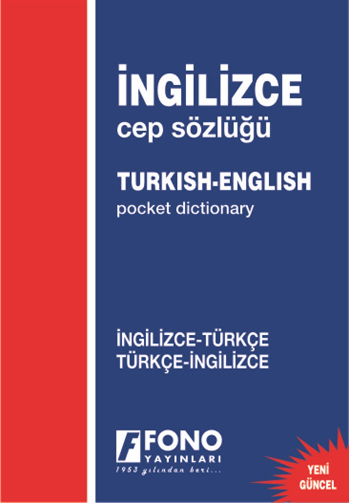 İngilizce Cep Sözlüğü İngilizce/Türkçe - Türkçe/İngilizce