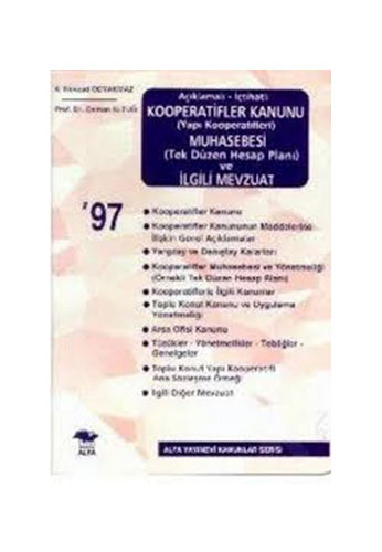 Kooperatifler Kanunu  Muhasebesi ve İlgili Mevzuat