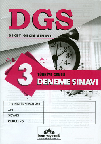 DGS Türkiye Geneli Deneme Sınavı 3