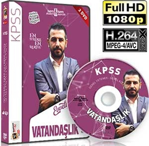 2018 KPSS Evveliyat Vatandaşlık DVD Seti