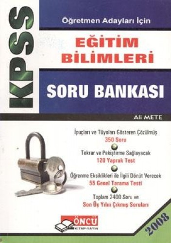 KPSS EĞİTİM BİLİMLERİ SORU BANKASI