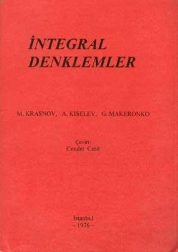 İNTEGRAL DENKLEMLER