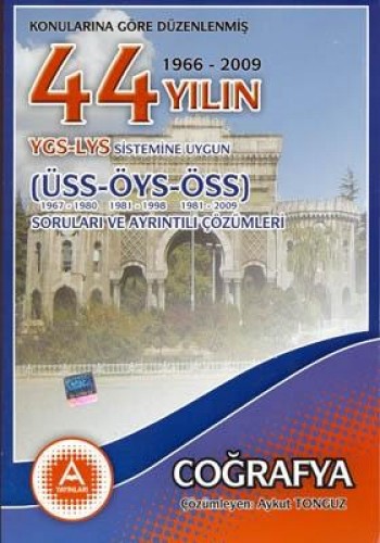 45 YIL YGS-LYS COĞRAFYA SORU VE ÇÖZ.