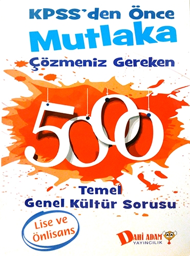 DAHİ ADAM ÖNLİSANS 5000 SORU