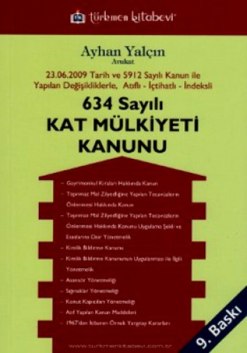 634 SAYILI KAT MÜLKİYETİ KANUNU
